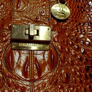 Brahmin embossed leather purse